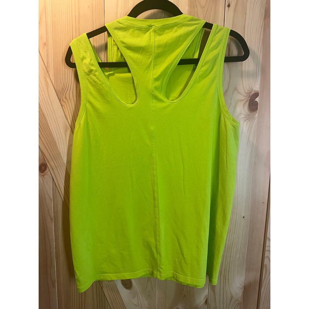 Lululemon Neon Yellow Cut-Out Racerback Tank Top (No size bubble)